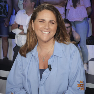 Exclusif - Valérie Benaim sur le plateau de l'émission TPMP (Touche Pas à Mon Poste) présentée par C.Hanouna et diffusée en direct sur C8 à Paris, France, le 31 mai 2023. © Jack Tribeca/Bestimage 