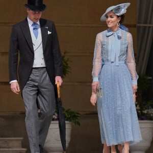 Le prince William, prince de Galles, et Catherine (Kate) Middleton, princesse de Galles, lors d'une Garden Party au palais de Buckingham à Londres, Royaume Uni, le 9 mai 2023, pour célébrer le couronnement du roi et de la reine d'Angleterre. 