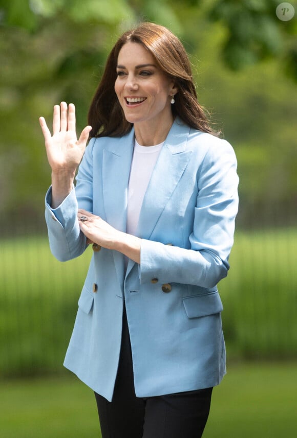 Catherine (Kate) Middleton, princesse de Galles, à la rencontre du public du concert du couronnement près du château de Windsor, le 7 mai 2023. Au lendemain du sacre du roi d'Angleterre et de la reine consort à l'abbaye de Westminster, 20.000 personnes sont venues assister à ce concert-événement avec L.Richie et K.Perry en tête d'affiche. 