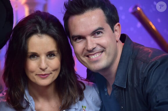 Faustine Bollaert et son mari Maxime Chattam - au lancement du nouveau spectacle "Mickey et le magicien" au Parc Disneyland Paris. Le 2 juillet 2016 © Giancarlo Gorassini / Bestimage