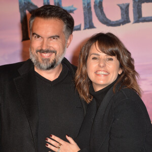 Maxime Chattam et sa femme Faustine Bollaert - Projection exceptionelle de "La Reine des Neiges 2 " au Grand Rex à Paris le 13 novembre 2019. © Veeren Ramsamy/Bestimage