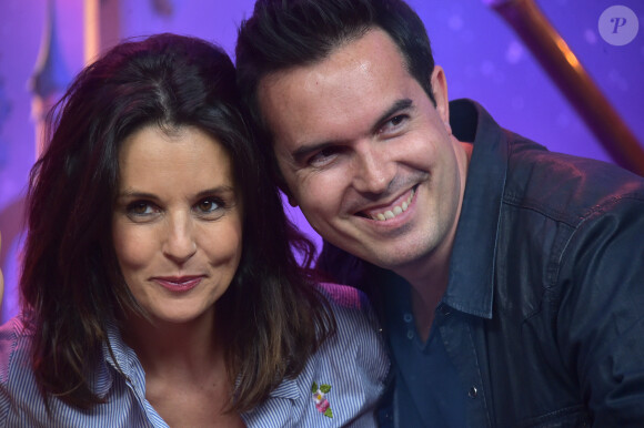 Faustine Bollaert et son mari Maxime Chattam - au lancement du nouveau spectacle "Mickey et le magicien" au Parc Disneyland Paris. Le 2 juillet 2016 © Giancarlo Gorassini / Bestimage