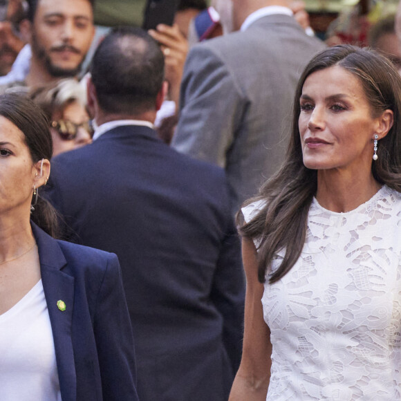 Le roi Felipe VI et la reine Letizia d'Espagne, visitent la cathédrale et l'hôtel de ville de Pampelune pour célébrer le 6ème centenaire du privilège de l'Union à Pampelune, Navarre, Espagne, le 8 septembre 2023.