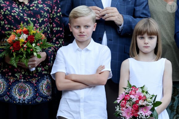 Le prince Jacques de Monaco, marquis des Baux, La princesse Gabriella de Monaco, comtesse de Carladès lors du traditionnel pique-nique "U Cavagnëtu" au parc Princesse Antoinette à Monaco le 9 septembre 2023. © Claudia Albuquerque / Bestimage 