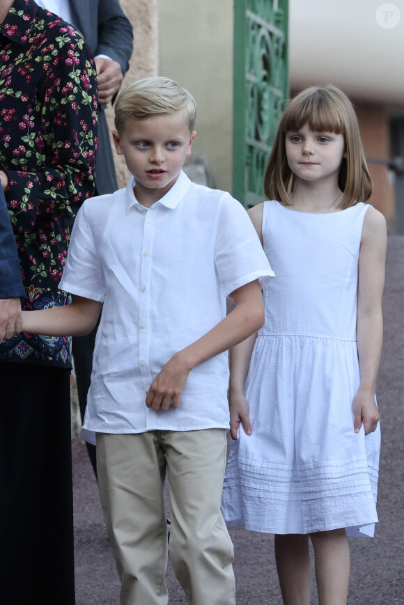 La princesse Gabriella de Monaco, comtesse de Carladès et Le prince Jacques de Monaco, marquis des Baux lors du traditionnel pique-nique "U Cavagnëtu" au parc Princesse Antoinette à Monaco le 9 septembre 2023. © Claudia Albuquerque / Bestimage 