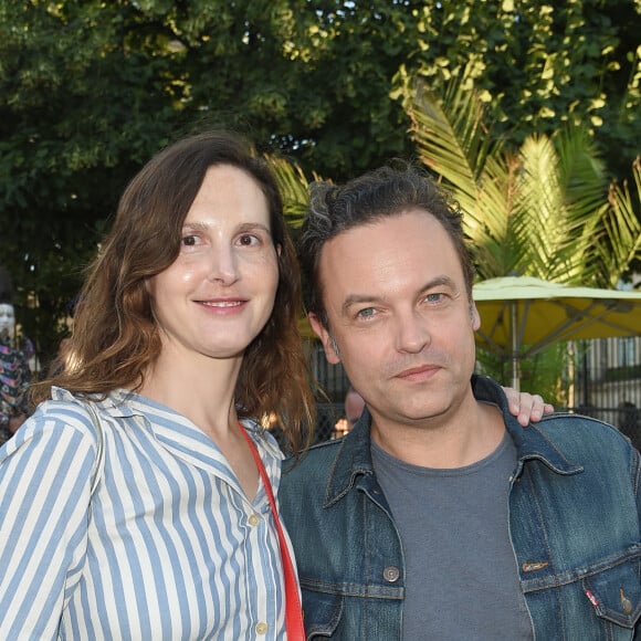 Patrick Mille et sa femme Justine Lévy - Soirée d'inauguration de la 35ème fête foraine des Tuileries au Jardin des Tuileries à Paris, le 22 juin 2018. © Coadic Guirec/Baldini/Bestimage 