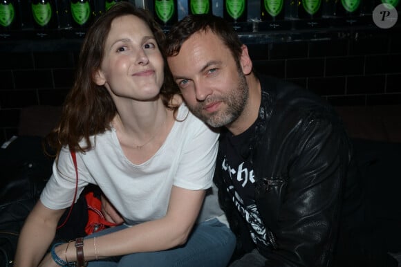Exclusif - Justine Levy et son mari Patrick Mille - Soirée "Les filles de Paris" mis en place par Jean Roch à la Gioia a Paris, le 7 mai 2013.