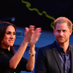 Le prince Harry et Meghan Markle lors des Invictus Games 2023 à Dusseldorf le 12 septembre 2023. 