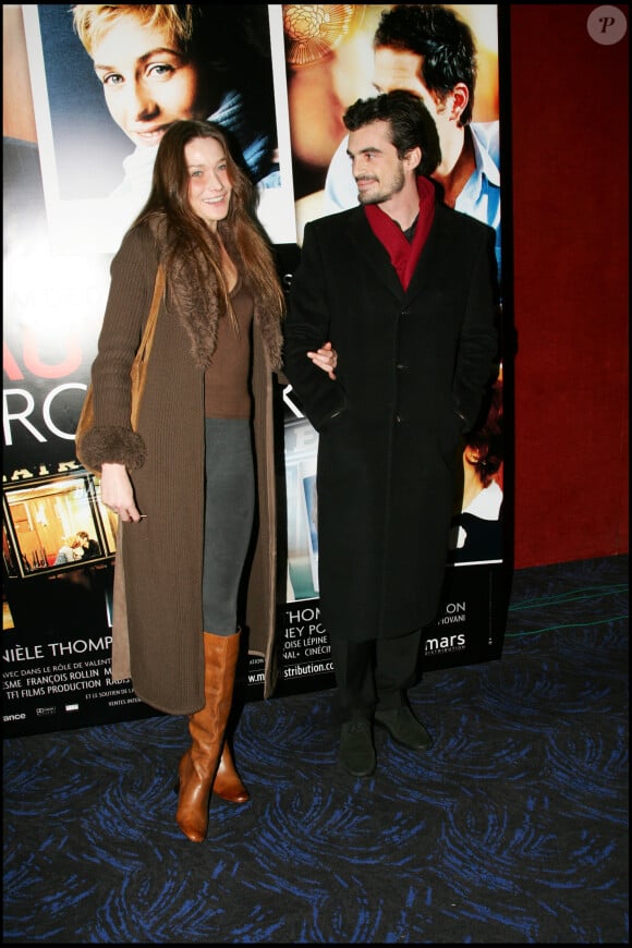 Carla Bruni et Raphaël Enthoven à la première du film Fauteuil d'orchestre à Paris (archive)