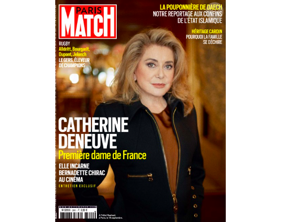Couverture du magazine "Paris Match" du jeudi 21 septembre 2023