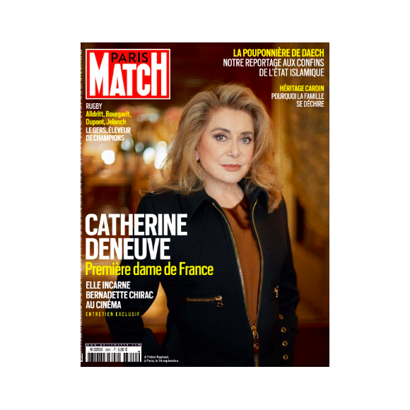 Couverture du magazine "Paris Match" du jeudi 21 septembre 2023