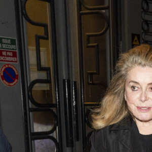 Exclusif - Catherine Deneuve - Personnalités à la conférence spectacle de Al Pacino "An evening with Al Pacino" à la salle Pleyel à Paris le 25 avril 2023. 