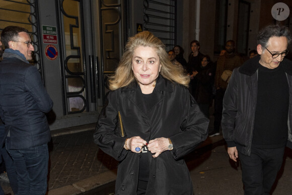 Exclusif - Catherine Deneuve - Personnalités à la conférence spectacle de Al Pacino "An evening with Al Pacino" à la salle Pleyel à Paris le 25 avril 2023. 