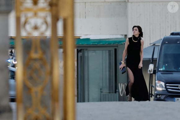 Charlotte Gainsbourg - Dîner d'Etat au château de Versailles en l'honneur de la visite officielle du roi et de la reine d'Angleterre en France (20 - 22 septembre 2023). Le 20 septembre 2023. 150 invités triés sur le volet ont été conviés à cette occasion. © Moreau-Jacovides / Bestimage 