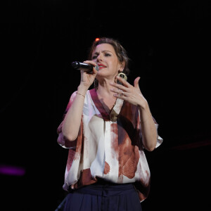 Tina Arena - Concert lors de la journée de l'association "Enfant Star & Match" à la Pinède de Juan Les Pins le 8 juillet 2016.