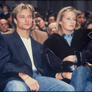 David Hallyday et Estelle Lefébure en 1989.