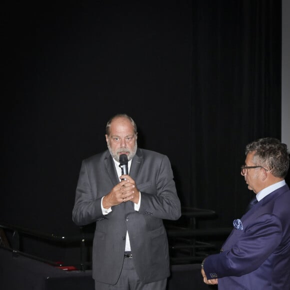 Exclusif - Eric Dupond-Moretti, Frédéric Haziza - Avant-première du film "Le Procès Goldman" réalisé par Cédric Kahn. Paris le 21 septembre 2023. © Jack Tribeca / Bestimage