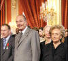 Après un AVC en 2005, en 2011, on apprenait que Jacques Chirac souffrait de troubles de la mémoire et de l'élocution, mais également d'anosognosie.
Jacques Chirac, Jean-Pierre Papin, Bernadette Chirac - Archives