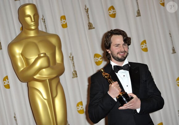 Mark Boal, lauréat du meilleur scénario original, dans la ''press room'' des Oscars le 7 mars 2010