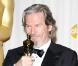 Jeff Bridges, prix du meilleur acteur pour Crazy Heart, dans la ''press room'' des Oscars le 7 mars 2010
