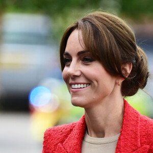 Catherine (Kate) Middleton, princesse de Galles se rend au centre éducatif Orchards de Milton Regis à Sittingbourne le 27 septembre 2023. 