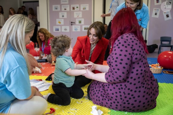 Catherine (Kate) Middleton, princesse de Galles se rend au centre éducatif Orchards de Milton Regis à Sittingbourne le 27 septembre 2023. 