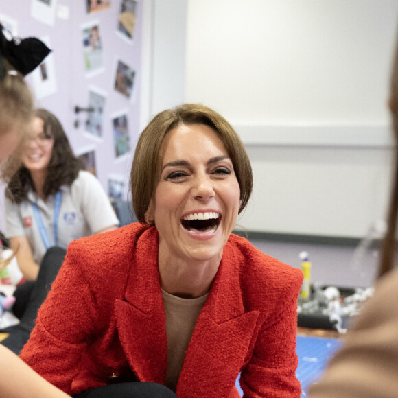 Catherine (Kate) Middleton, princesse de Galles se rend au centre éducatif Orchards de Milton Regis à Sittingbourne le 27 septembre 2023. 