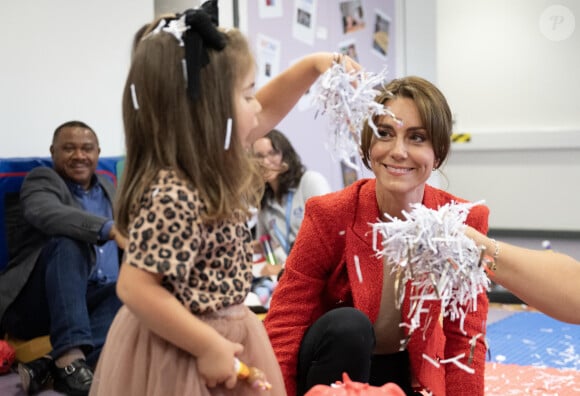 Catherine (Kate) Middleton, princesse de Galles se rend au centre éducatif Orchards de Milton Regis à Sittingbourne le 27 septembre 2023. 