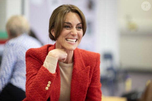 Catherine (Kate) Middleton, princesse de Galles se rend au centre éducatif Orchards de Milton Regis à Sittingbourne le 27 septembre 2023. 