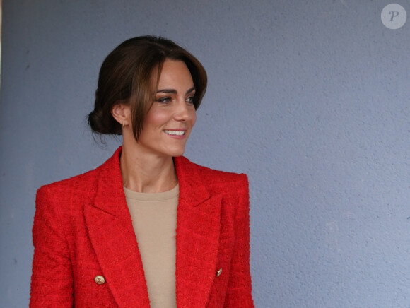 Catherine (Kate) Middleton, princesse de Galles, se rend au centre éducatif Orchards de Milton Regis à Sittingbourne, Royaume Uni, le 27 septembre 2023. 