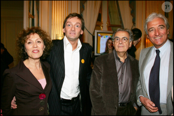 Mireille Dumas, Bernard Pivot et Jean Loup Dabadie - Pierre Palmade a reçu le Grand Prix Raymond Devos de la langue française au Ministère de la culture. 2006.