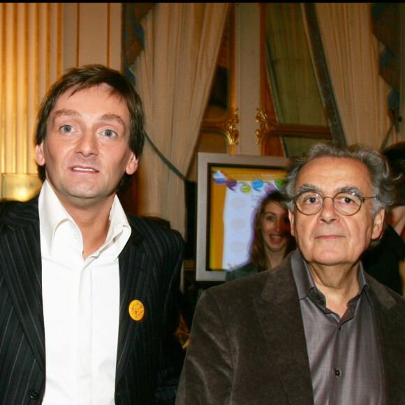 Mireille Dumas, Bernard Pivot et Jean Loup Dabadie - Pierre Palmade a reçu le Grand Prix Raymond Devos de la langue française au Ministère de la culture. 2006.