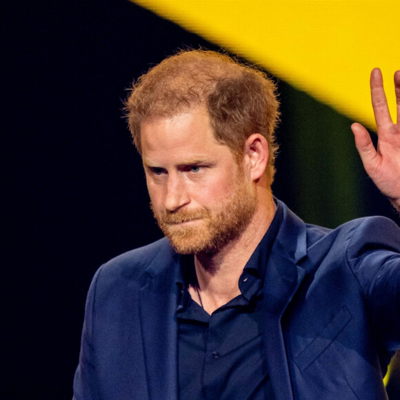Le prince Harry Duc de Sussex lors de la cérémonie de clôture des Invictus Games 2023 à Dusseldorf le 16 septembre 2023 Pictured: Prince Harry