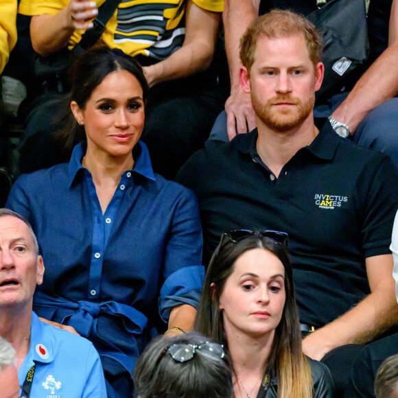 Le prince Harry, duc de Sussex et Meghan Markle, duchesse de Sussex aux Invictus Games 2023 à Dusseldorf le 15 septembre 