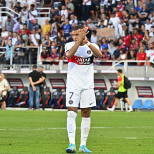 Kylian Mbappe (psg) lors du match de Ligue 1 Uber Eats "Clermont Foot - PSG (0-0)" au stade Gabriel-Montpied, le 30 septembre 2023. 