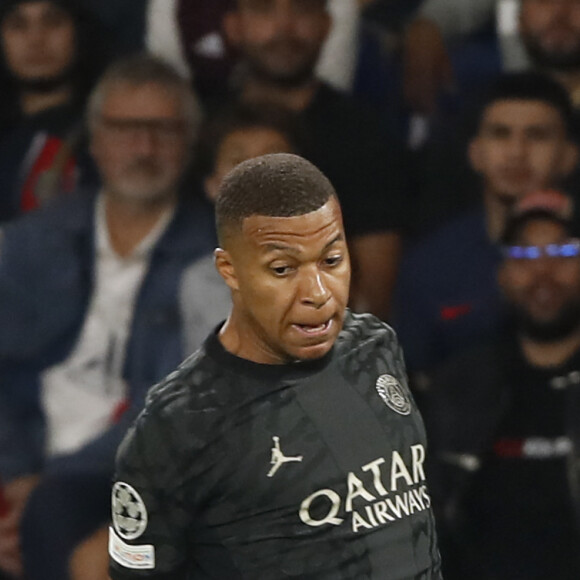 La réaction de l'attaquant français est devenue virale sur les réseaux sociaux
Kylian Mbappe (PSG) - Match de Ligue des champions entre le PSG et le Borussia Dortmund (2-0) au Parc des Princes à Paris le 19 septembre 2023. 
