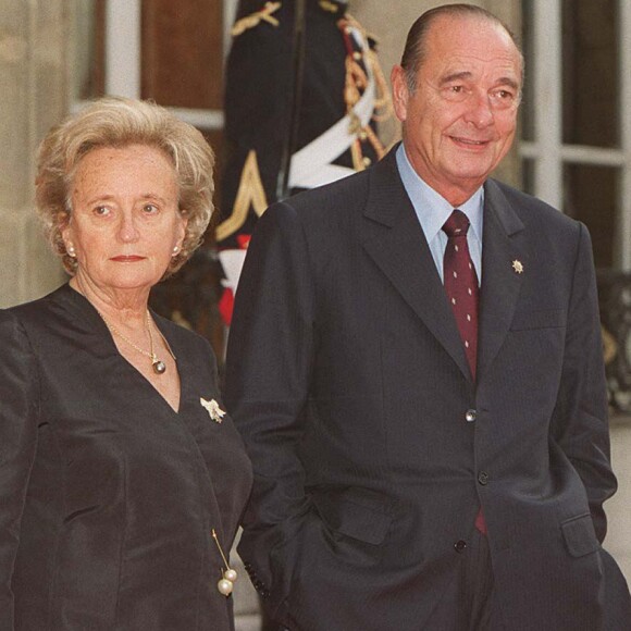 Jacques et Bernadette Chirac à l'Elysée.