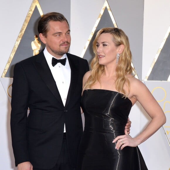 Leonardo DiCaprio et Kate Winslet - 88e cérémonie des Oscars à Los Angeles le 28 février 2016