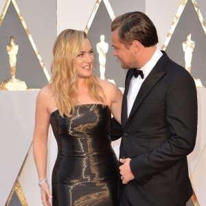 Leonardo DiCaprio et Kate Winslet - 88e cérémonie des Oscars à Los Angeles le 28 février 2016