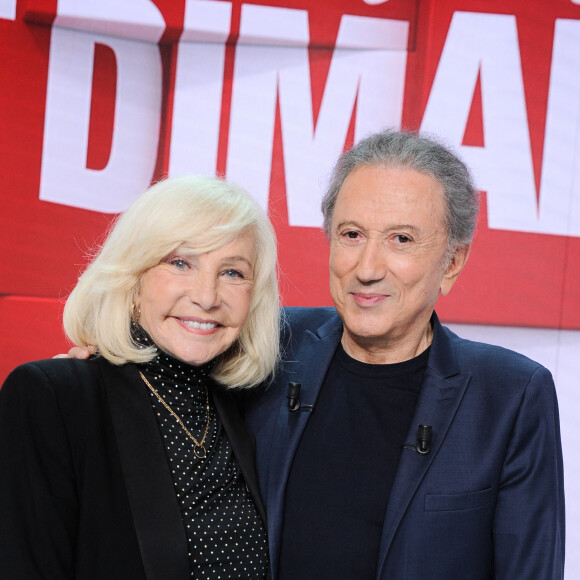 Exclusif - Michele Torr et Michel Drucker - Enregistrement de l'émission Vivement dimanche au studio Gabriel, présentée par M.Drucker et diffusée sur France 3 le 8 octobre 2023. © Guillaume Gaffiot / Bestimage