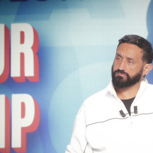 Exclusif - Cyril Hanouna sur le plateau de l'émission Touche pas à mon poste (TPMP) présentée par C.Hanouna et diffusée en direct sur C8 le 20 mars 2023. © Jack Tribeca / Bestimage 