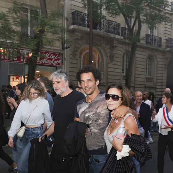 Tomer et Sandra Sisley - Manifestation en soutien à Israël suite aux attentats du Hamas le 9 octobre 2023 - © Jack Tribeca / Bestimage
