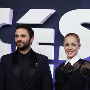 Pio Marmai et sa compagne Charlotte Ranson au photocall de la 48ème cérémonie des César à l'Olympia à Paris le 24 février 2023 © Dominique Jacovides / Olivier Borde / Bestimage 