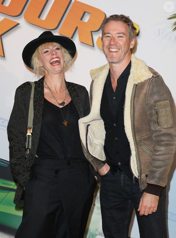 Sara Mortensen avec son ami - Première du film "3 jours max" au Grand Rex à Paris le 16 octobre 2023. © Coadic Guirec/Bestimage