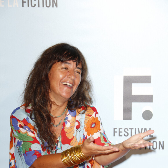 Romane Bohringer "L'amour flou" - Projection des trois premiers épisodes de la fiction "L'amour flou" lors du Festival de la Fiction de La Rochelle. Le 15 septembre 2021 © Christophe Aubert via Bestimage