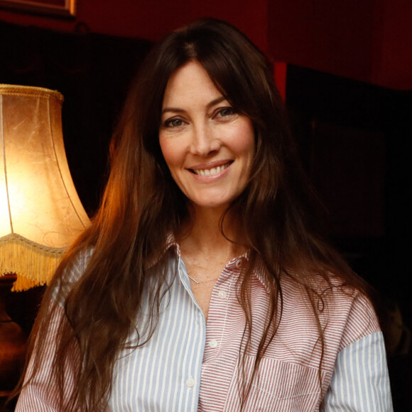 C'est au tour de Mareva Galanter de prendre place face à l'animateur.
Exclusif - Mareva Galanter (Miss France 1999) lors de l'enregistrement de l'émission "Jacky aux Platines" au théâtre Clavel à Paris, présentée par J.Jakubowicz et diffusée le 28 octobre sur 20 Minutes Tv © Christophe Clovis / Bestimage