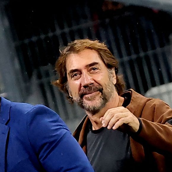 L'acteur était présent dans les tribunes du Stade de France le vendredi 20 octobre 2023
Javier Bardem dans les tribunes lors de la demi-finale de la Coupe du Monde de Rugby opposant l'Argentine à la Nouvelle Zélande (6 - 44) au Stade de France à Saint-Denis, France, le 20 octobre 2023. © Dominique Jacovides/Bestimage 