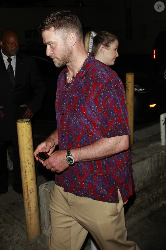Justin Timberlake et Jessica Biel - Dîner au Funke Restaurant à Beverly Hills, Los Angeles.