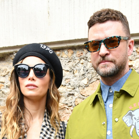 Justin Timberlake et sa femme Jessica Biel - People au défilé de mode masculine Kenzo printemps / été 2023 à Paris le 26 juin 2022 © Veeren-Clovis/Bestimage 