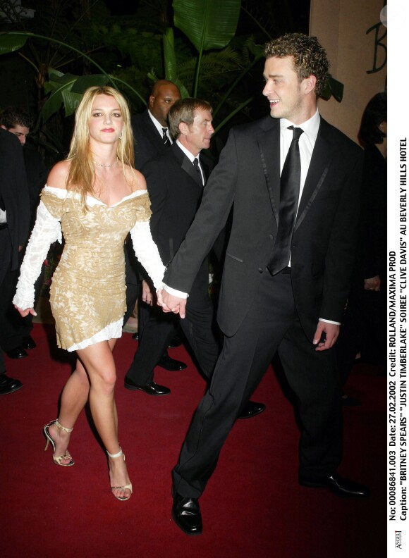 Britney Spears et Justin Timberlake - Soirée Clive Davis au Beverly Hills Hôtel